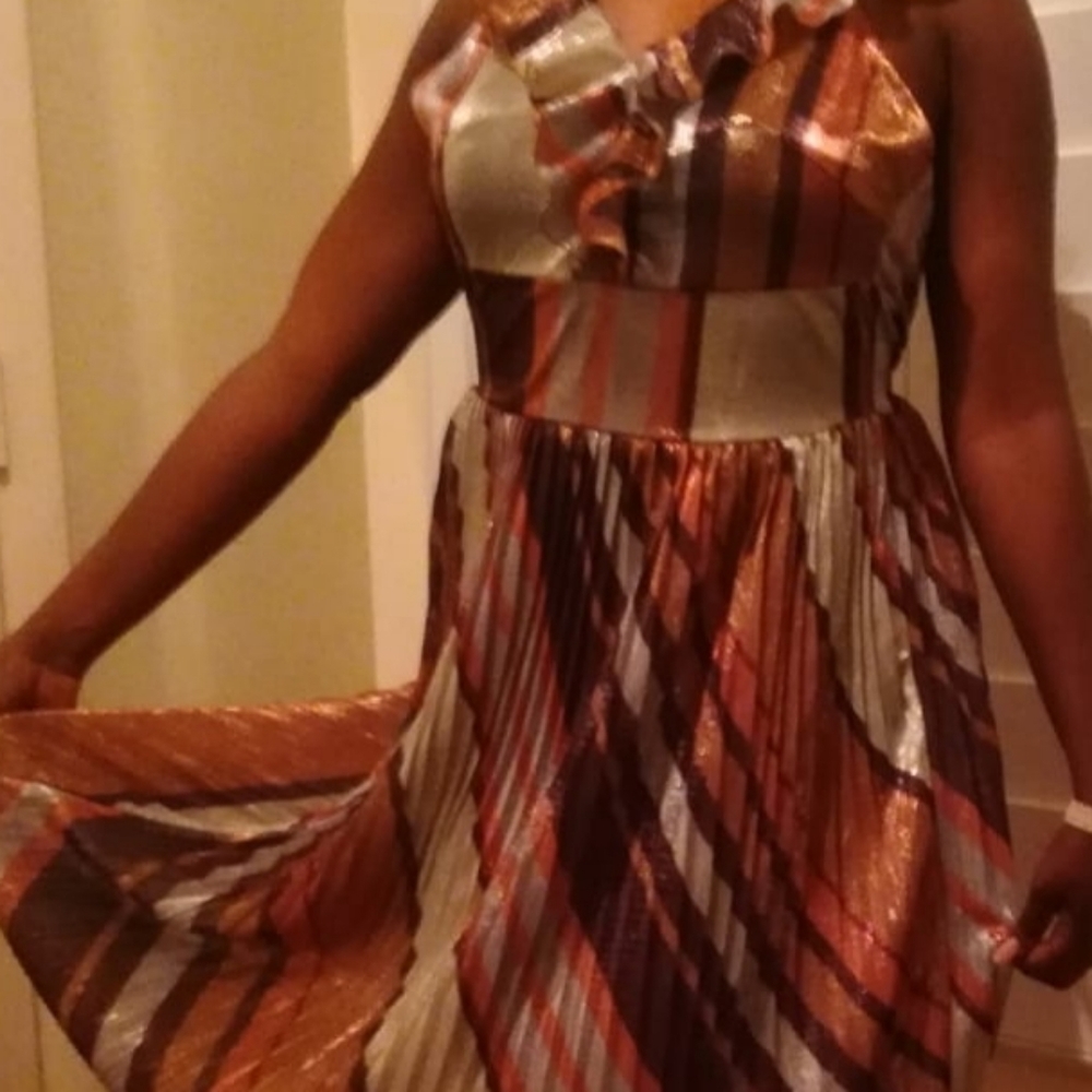 Strappy criss-cross back dress